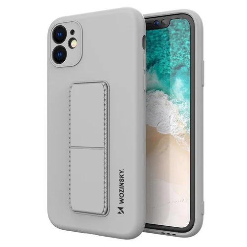 Wozinsky Kickstand Case dėklas Xiaomi Redmi 10X 4G / Redmi Note 9, pilkas image 1