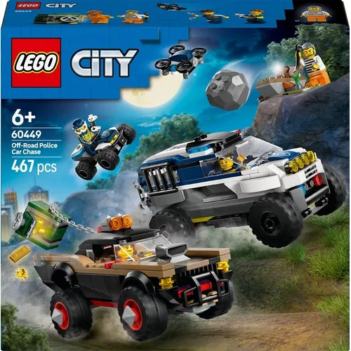LEGO City Off-Road Police Car Chase 60449, 467 vnt. image 1