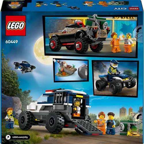 LEGO City Off-Road Police Car Chase 60449, 467 vnt. image 2