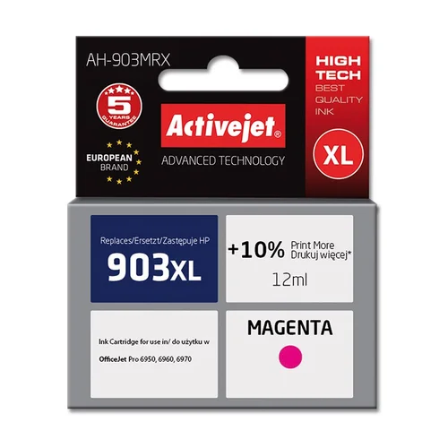 Activejet AH-903MRX Magenta 12 ml rašalo kasetė image 1