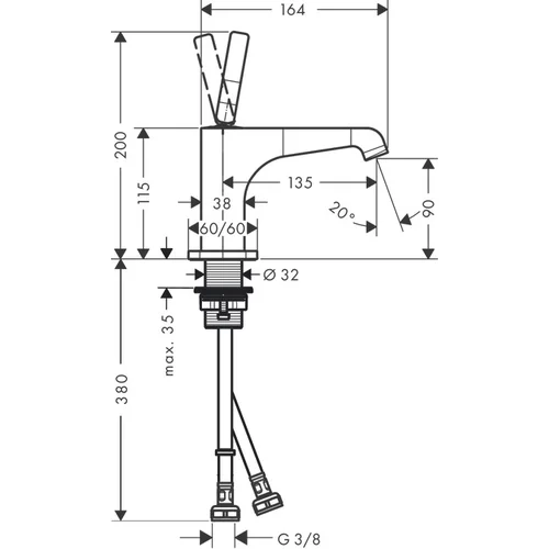 Hansgrohe AXOR Citterio E 36102000 Chrom image 2