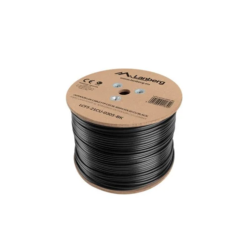 Lanberg LCF5-21CU-0305-BK Cat5e kabelis 305 m juodas image 1