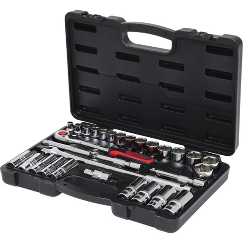KS Tools 1/2" CHROME+ Galvučių komplektas 30-vnt image 2