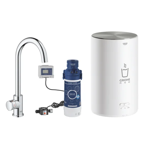 GROHE Red Mono M boilerio čiaupas, C snapas, chromas image 2