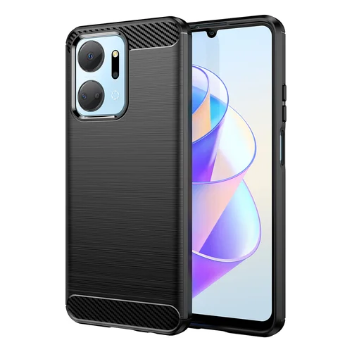 Carbon Case dėklas Honor Play 40 Plus / X7a, juodas image 1