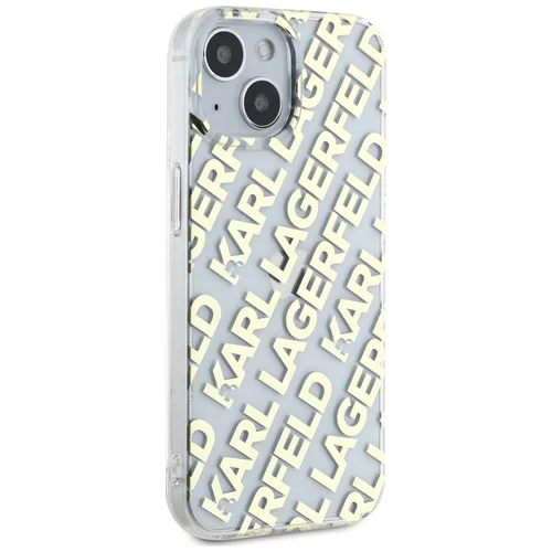 Karl Lagerfeld IML Fullover Logo dėklas iPhone 15/14/13, auksinis image 3