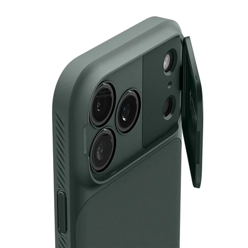 Spigen Optik Armor MagSafe dėklas iPhone 17 Pro Max, žalias image 3