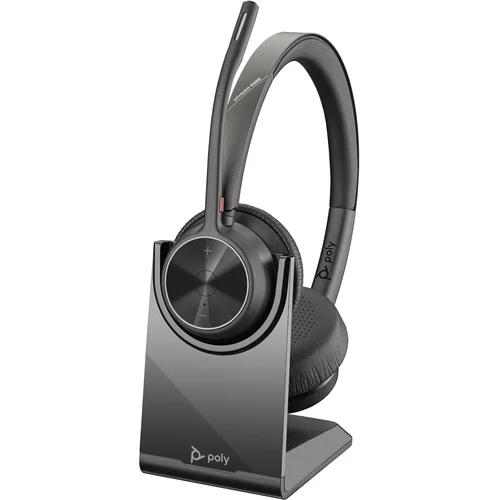 HP Poly Voyager 4320 UC Stereo USB-A ausinės su BT700 adapteriu ir stovu image 2