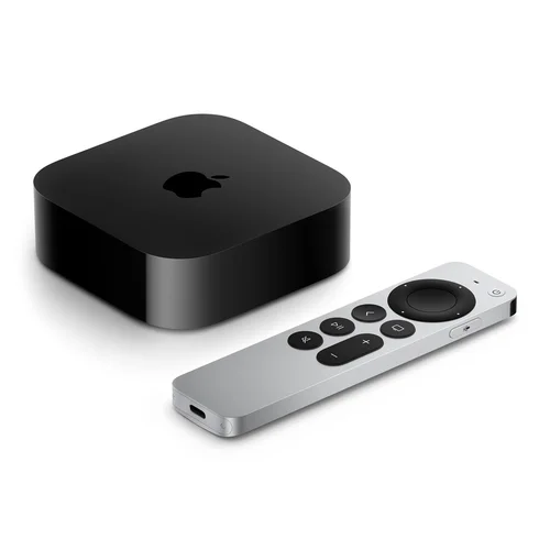 Apple TV 4K 128 GB, sidabrinė, Wi-Fi ir Ethernet image 1