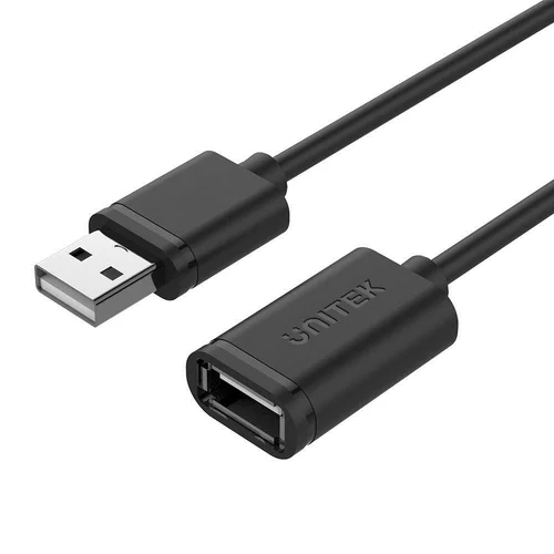 UNITEK Y-C450GBK USB-A kabelis 2 m, juodas image 1