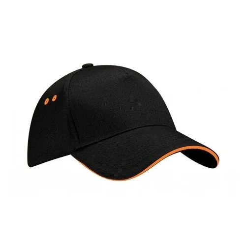 Kepuraitė Beechfield B15c su snapeliu - Vienas Dydis, Putty/French Navy image 3