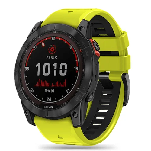 Tech-Protect IconBand Pro Lime Black dirželis Garmin Fenix 3–7X image 1