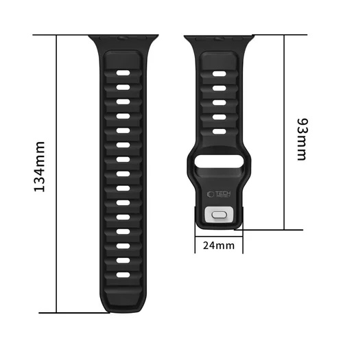 Tech-Protect IconBand Line dirželis Apple Watch 44 / 45 / 46 / 49 mm, pilkas-oranžinis image 3