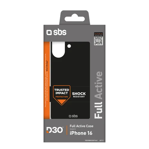 SBS Full Active D3O iPhone 16 dėklas, juodas image 2