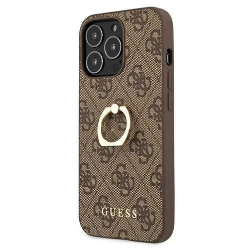 Guess GUHCP13L4GMRBR 4G dėklas iPhone 13 Pro / 13, rudas image 2