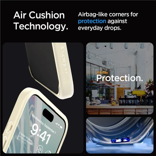Spigen Crystal Hybrid dėklas iPhone 15 Pro Max, skaidrus bežinis image 3