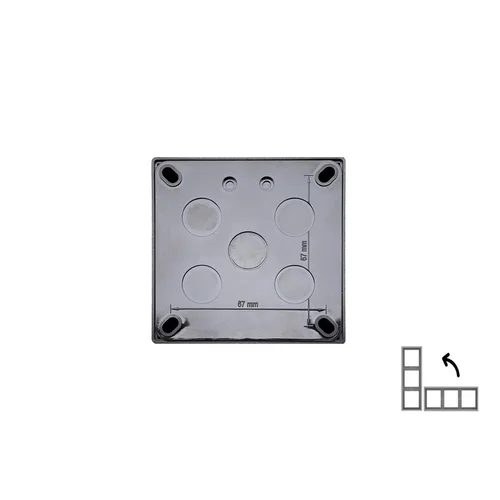 Liregus MODERN PMD-001.M/BM Paviršinio montavimo rėmas, Matinė juoda image 3