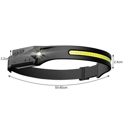 Trizand 21652 USB LED priekinis žibintas image 3
