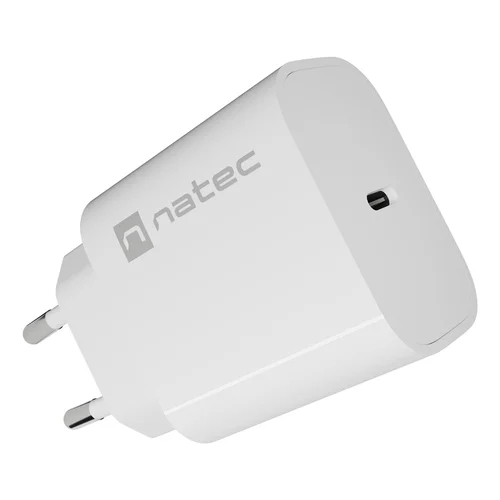 Natec Ribera 20 W sieninis įkroviklis, baltas image 2