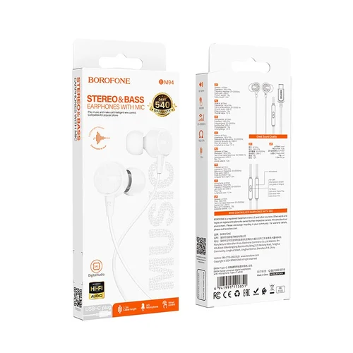 Borofone BM94 USB-C ausinės image 3