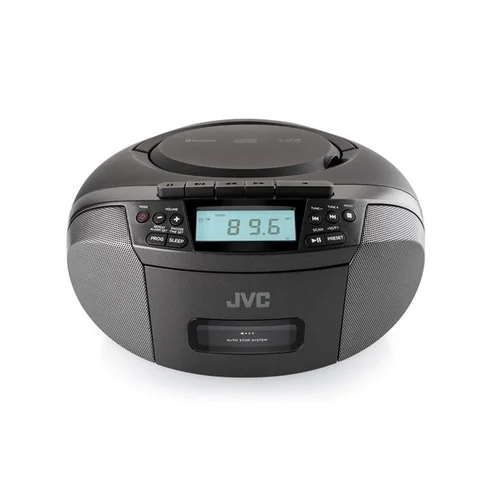 JVC RC-E444B nešiojamas CD radijo grotuvas, juodas image 1
