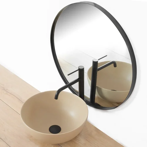 Praustuvo maišytuvas REA Lugano Slim High Black Mat image 3