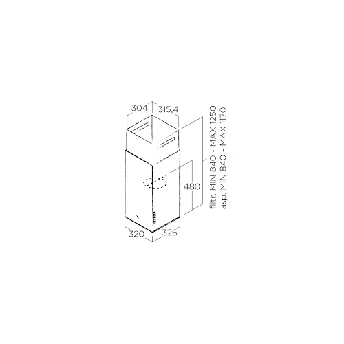 Elica HAIKU ISLAND WH/A/32 PRF0146289 image 3