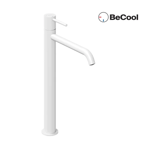 BeCool ES 015.11WV Praustuvo maišytuvas 340 mm be dugno vožtuvo Baltas matinis image 2