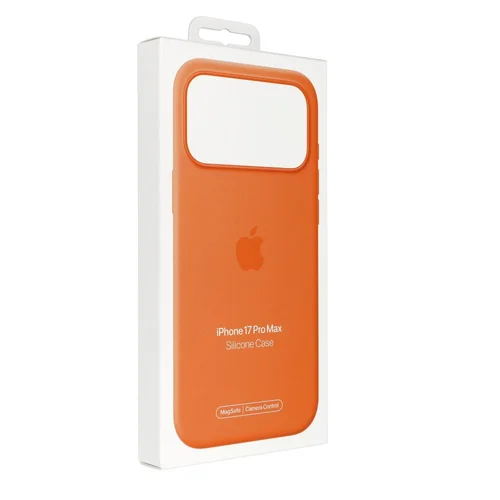 Apple iPhone 17 Pro Max silikoninis dėklas su MagSafe, oranžinis image 2