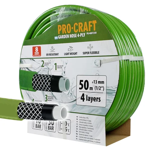 ProCraft PR-4GH1350 Sodo žarna 50 m ilgio Žalia image 1