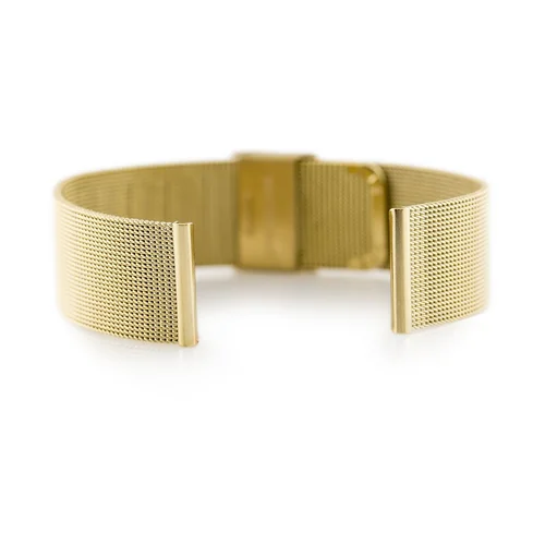 301G metalinė tinklo tipo apyrankė 22 mm, auksinė image 2