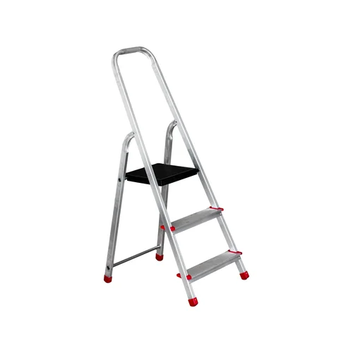 Haushalt kopėčios vienpusės buitinės 3 pakopų, 125 cm image 1