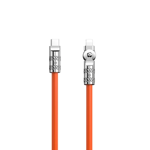 Dudao L24CL USB-C–Lightning 1 m, 30 W, oranžinis laidas image 1