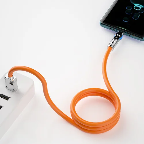 Dudao L24CL USB-C–Lightning 1 m, 30 W, oranžinis laidas image 2