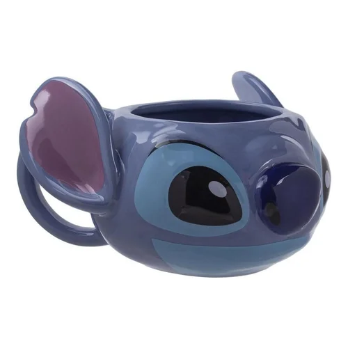 Paladone Stitch formos puodelis 450 ml, mėlynas image 2