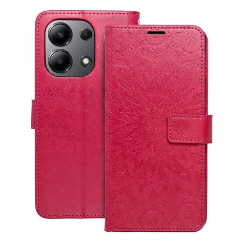 MEZZO knygų dėklas Xiaomi Redmi Note 13 4G, mandala, magenta image 1
