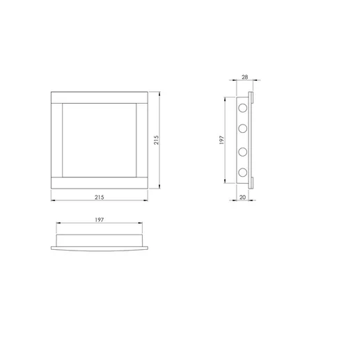 EUROPLAST PL2020 revizinės durelės 20 x 20 cm image 2