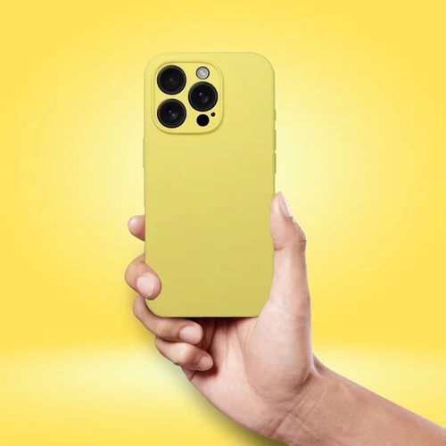 iPhone 17 Pro silikoninis dėklas, citrinos spalvos image 3