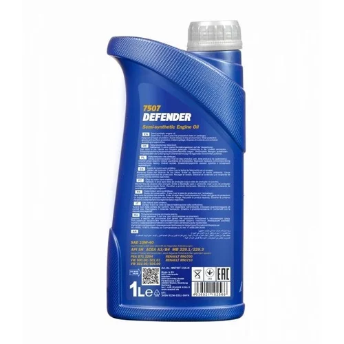 Mannol Defender Automobilio variklio tepalas 10W-40, 1 L image 2