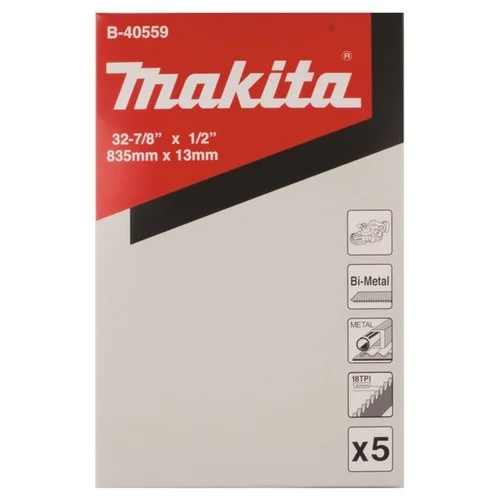 Makita B-40559 pjovimo juosta 13x835 mm, 18 TPI, 5 vnt. image 2