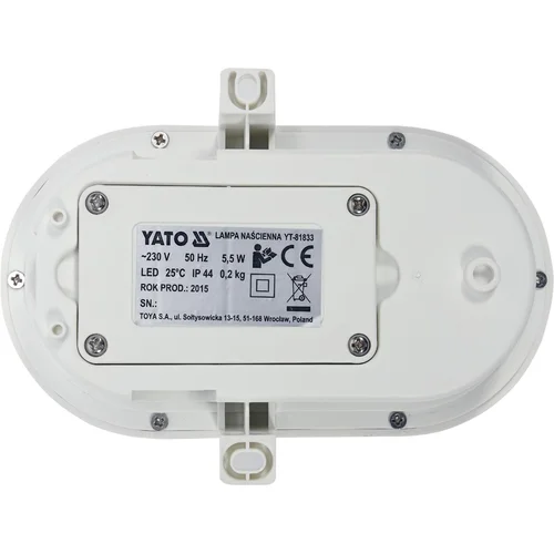 YATO YT-81833 ovalus LED sieninis šviestuvas 5,5 W image 2