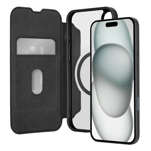 Puro Book Mag MagSafe odinis dėklas iPhone 16, juodas image 3