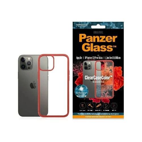 PanzerGlass ClearCase dėklas iPhone 12 Pro Max, skaidrus ir raudonas image 1