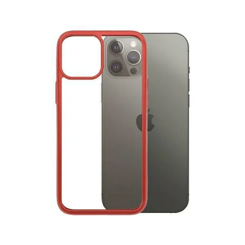 PanzerGlass ClearCase dėklas iPhone 12 Pro Max, skaidrus ir raudonas image 2