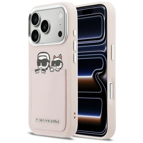 KARL LAGERFELD KLHCP17L6PCSPKCP dėklas iPhone 17 Pro, rožinis image 1