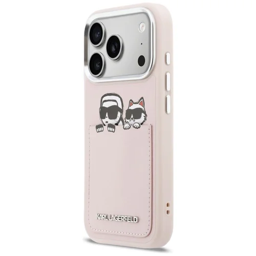 KARL LAGERFELD KLHCP17L6PCSPKCP dėklas iPhone 17 Pro, rožinis image 2