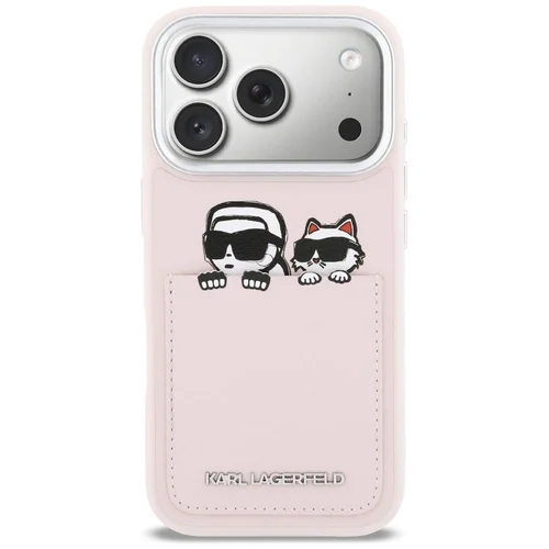 KARL LAGERFELD KLHCP17L6PCSPKCP dėklas iPhone 17 Pro, rožinis image 3
