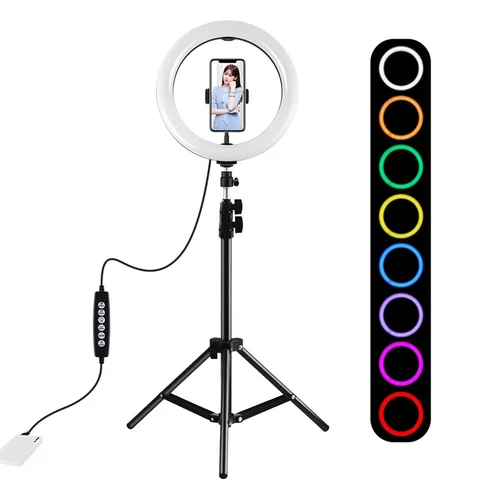 Puluz PKT3044 trikojis su 26 cm RGBW LED lempa image 2