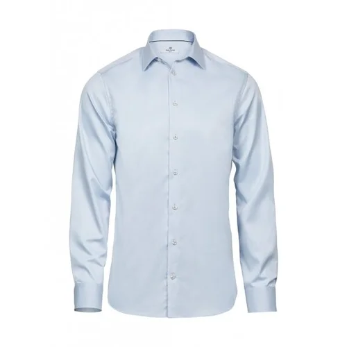 Tee Jays 4021 vyriški įliemenuoti marškiniai, M, Light Blue/Blue image 1