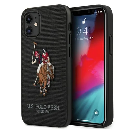 U.S. Polo Assn. USHCP12SPUGFLBK dėklas iPhone 12 mini, juodas image 1